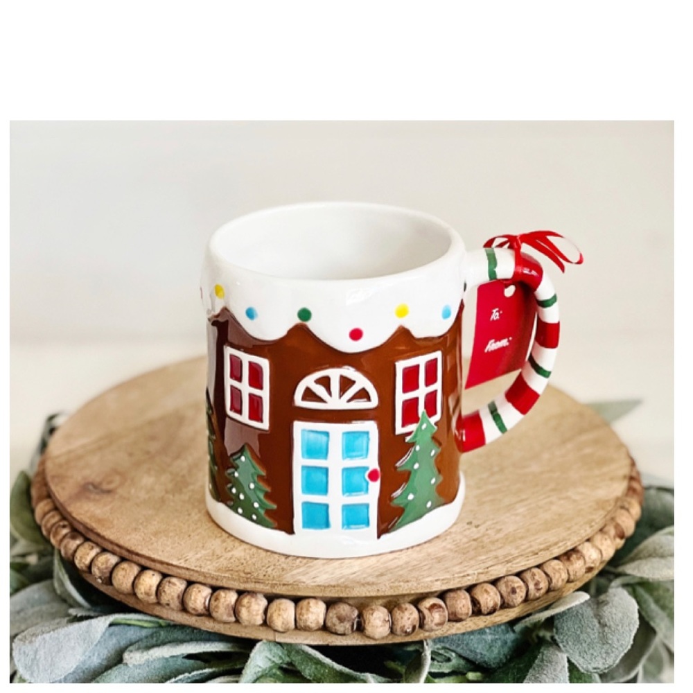NEW Adorable Gingerbread House Mug Christmas Holiday Decor
